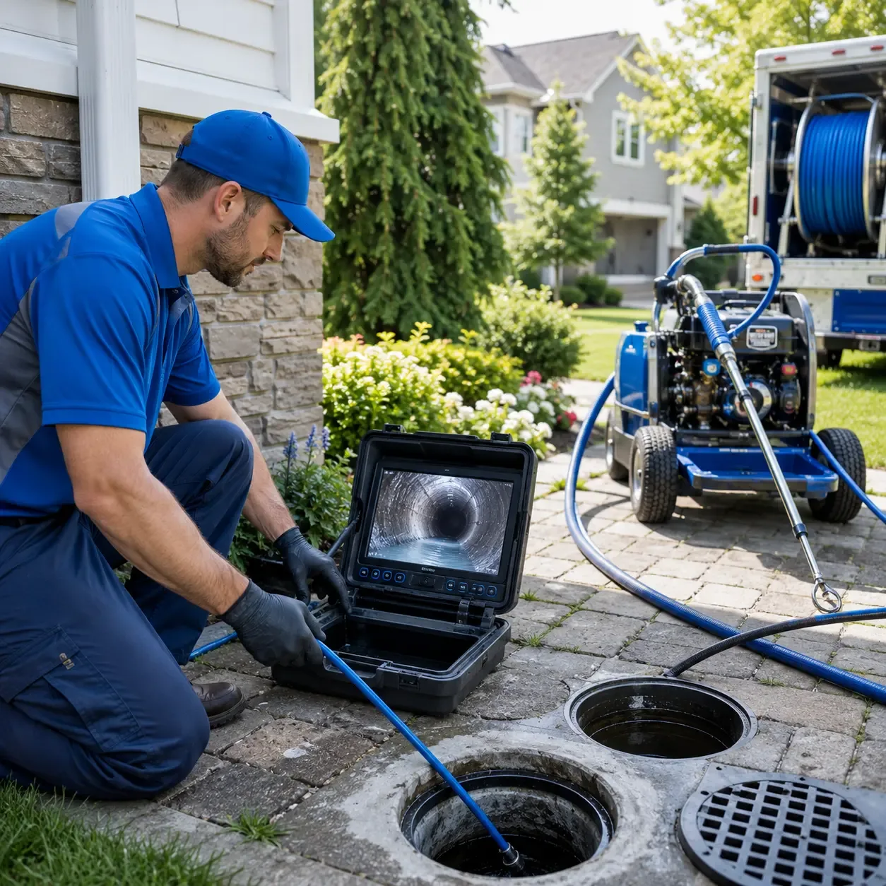 Outdoor drain cleaning professionals serving Rhodhiss, NC